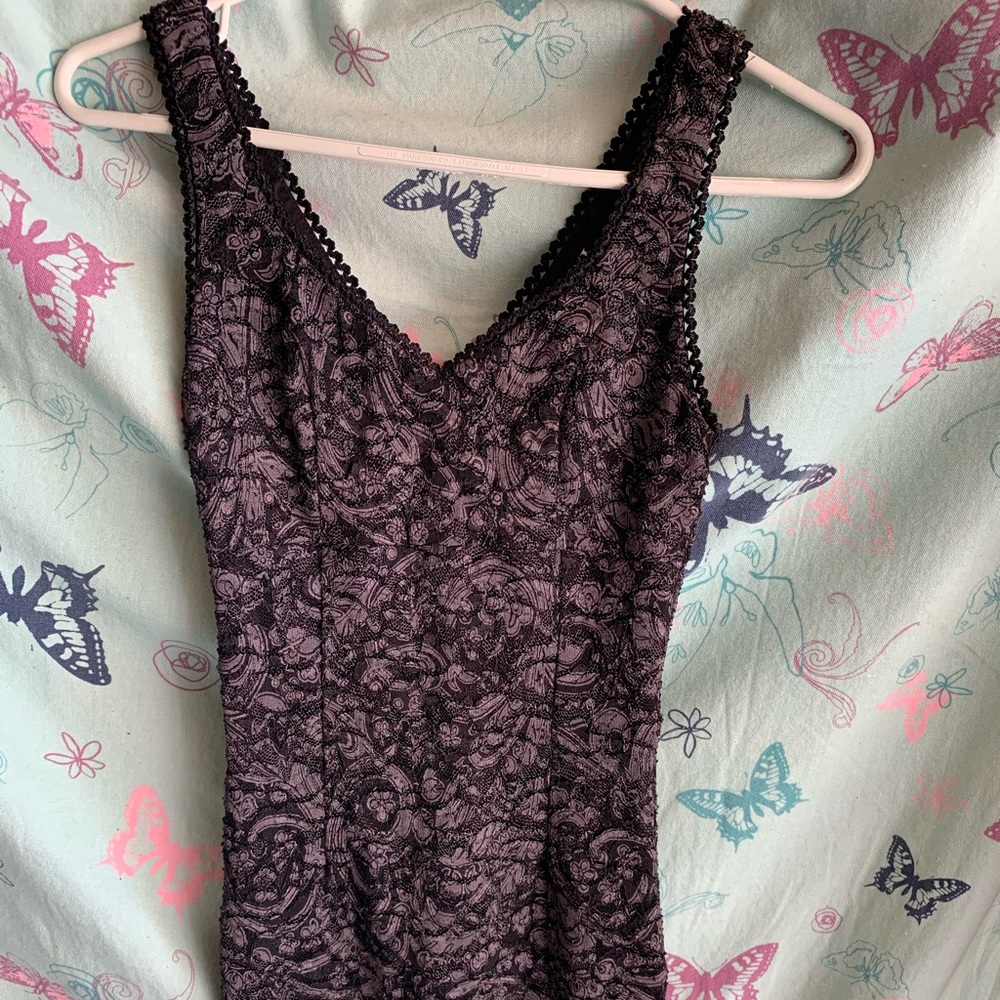 Black and gray dress